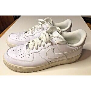 Nike Air Force 1 Low Triple White Sneakers 315122-111 Men's Shoes Size 11 2018